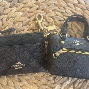 Adorable Coach Set-Mini Gallery Tote & Skinny ID Case
